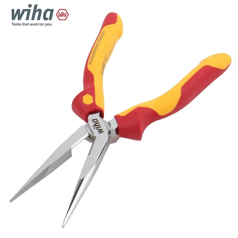 Фото Wiha 26720 1000V VDE Изолированные острогубцы с кусачками 160 мм, безопасный ручной инструмент для электриков №1
