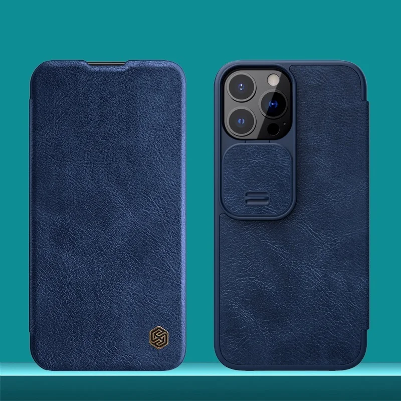 

Кожаный чехол-книжка Nillkin Qin для iPhone 13 Pro / 13 Pro Max