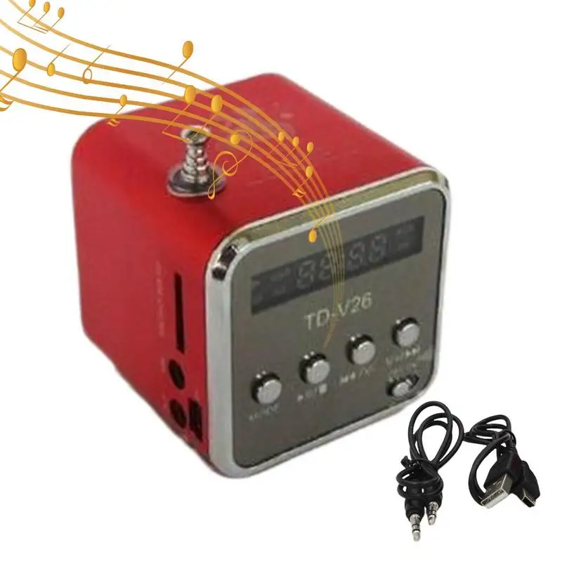 

Mini Wireless Speaker LED Display TF Card Mini 3W Wireless Speaker Rechargeable Square Device For USB Flash Disk Small Speaker