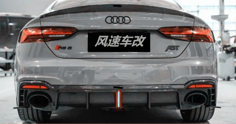 Для Audi RS5 2020 2021 2022 2023 + (Pilot светильник) Высококачественный задний бампер из