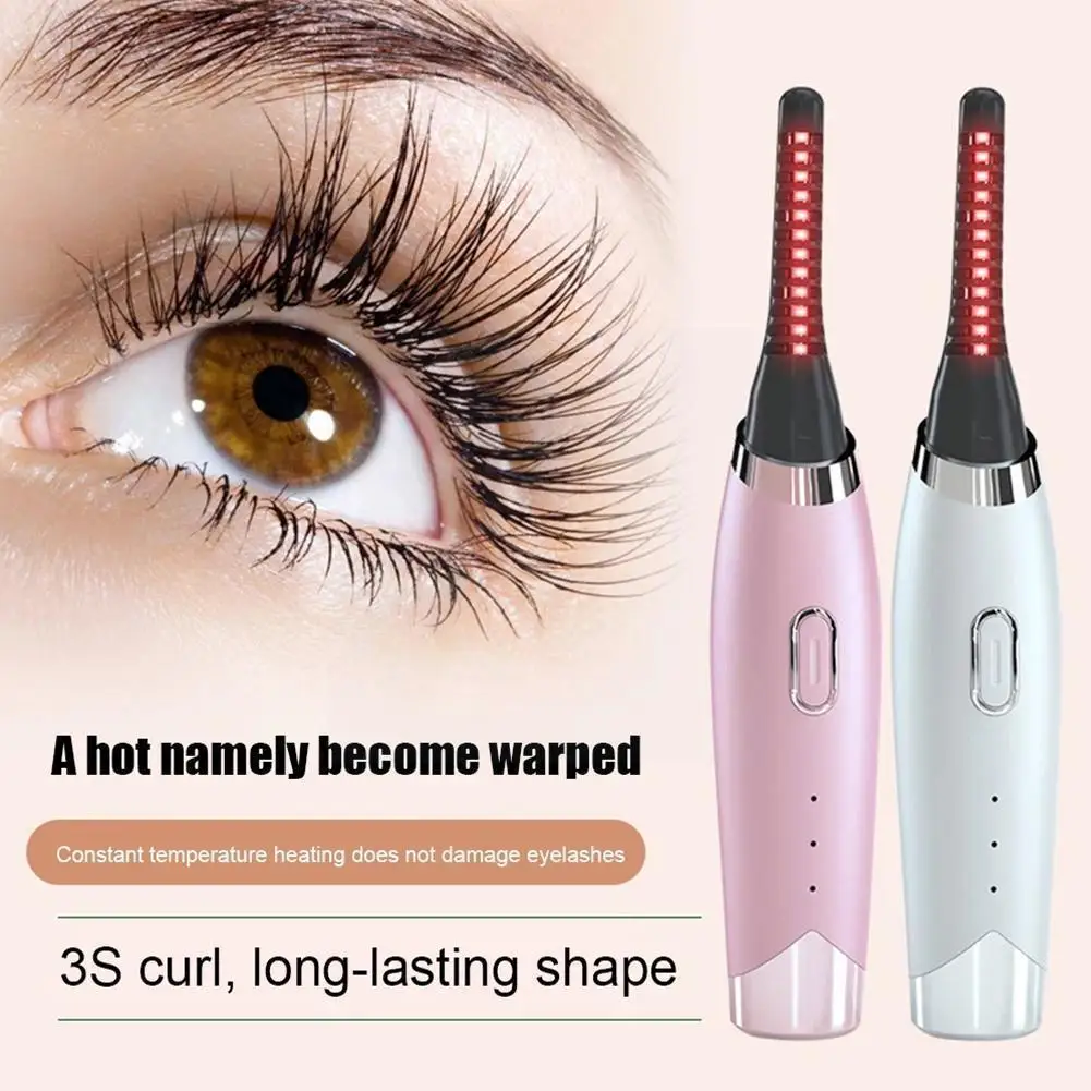 

Electric Eyelash Curler Heated Eyelashes Curler Beauty Tool Intelligent Electric Eyelash Lasting Lash Curler Long Lifting M T5Z6