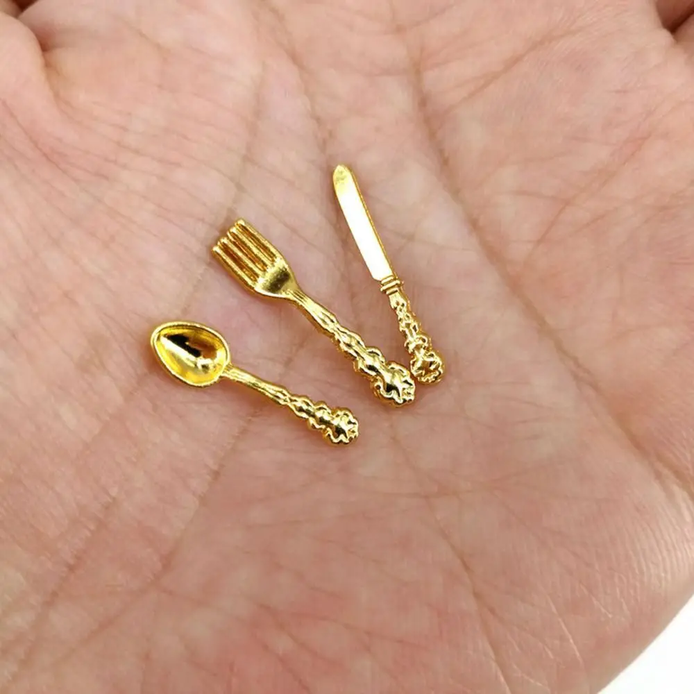 12 шт. металлические Кухонные мини-столовые приборы