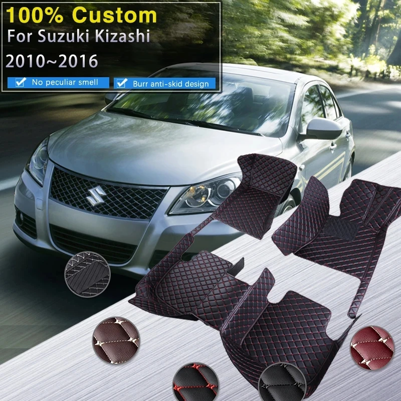 

Car Mats For Suzuki Kizashi 2010~2016 Durable Carpet Rug Auto Leather Floor Mat Anti Dirt Pad Full Set Car Accessories 2011 2012