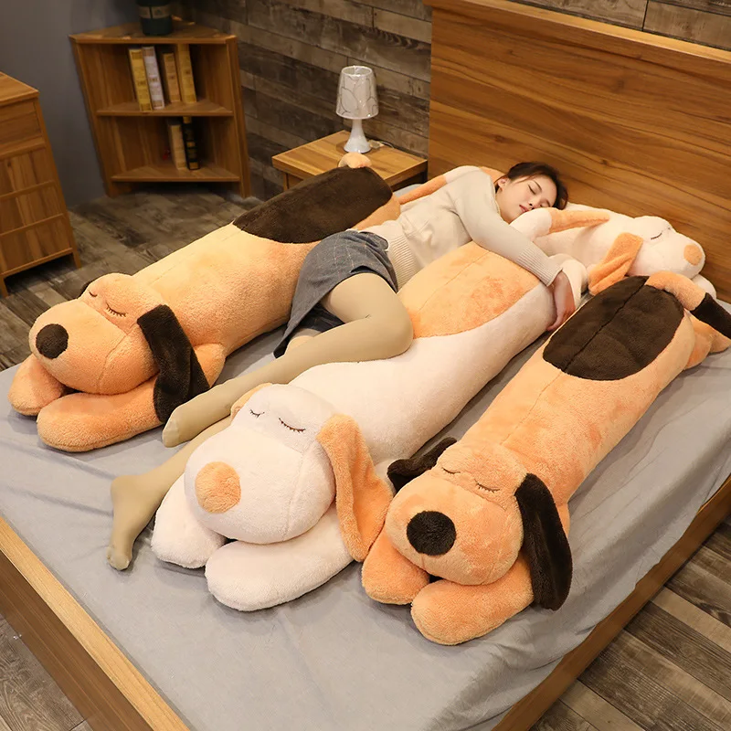 

Lay Down The Dog Doll Cute Plush Toys Men Women's Sleep Pillow Big Doll Pillow Long Pillows for Bedroom Give Gifts To Friends