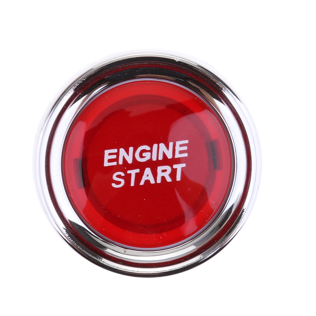 

2X Car Engine Start Push Button Switch Red LED Illumination Ignition Starter