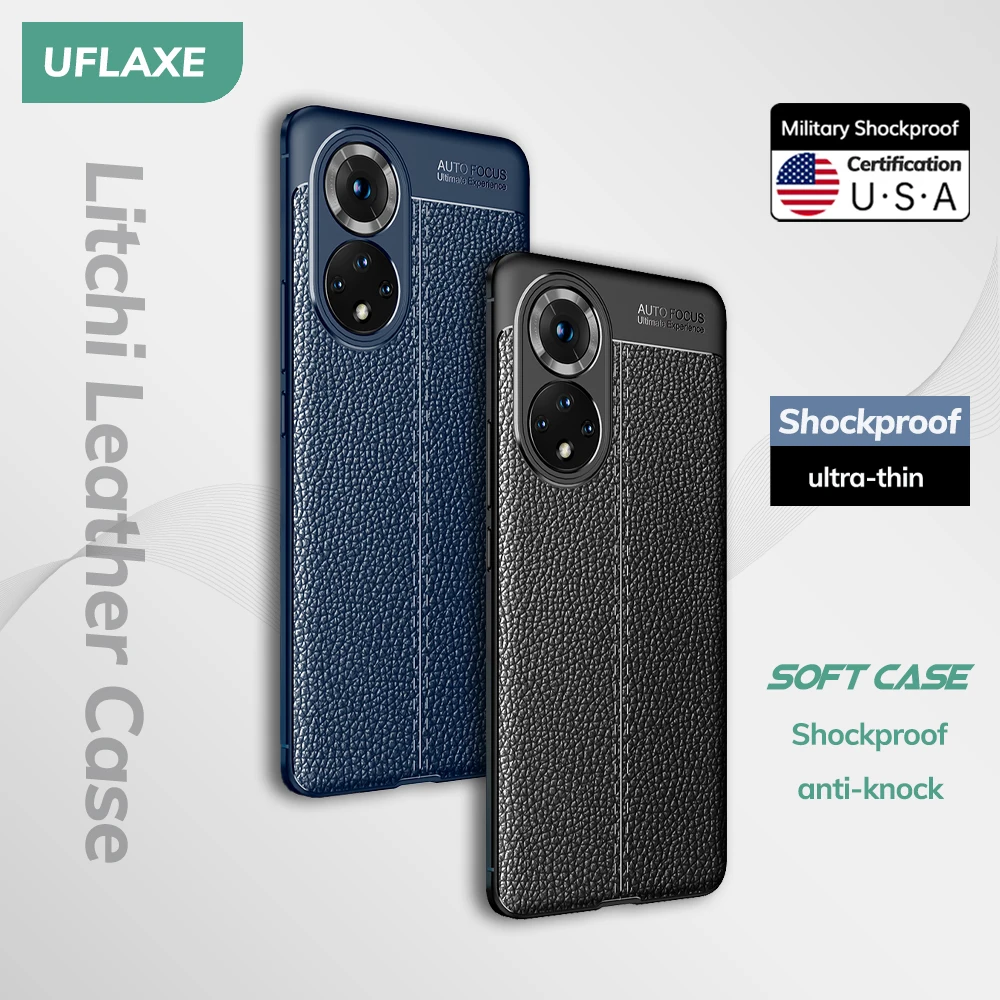 UFLAXE Original Shockproof Case for Honor 50 Pro SE Honor 50 Lite Soft Silicone Back Cover TPU Leather Casing