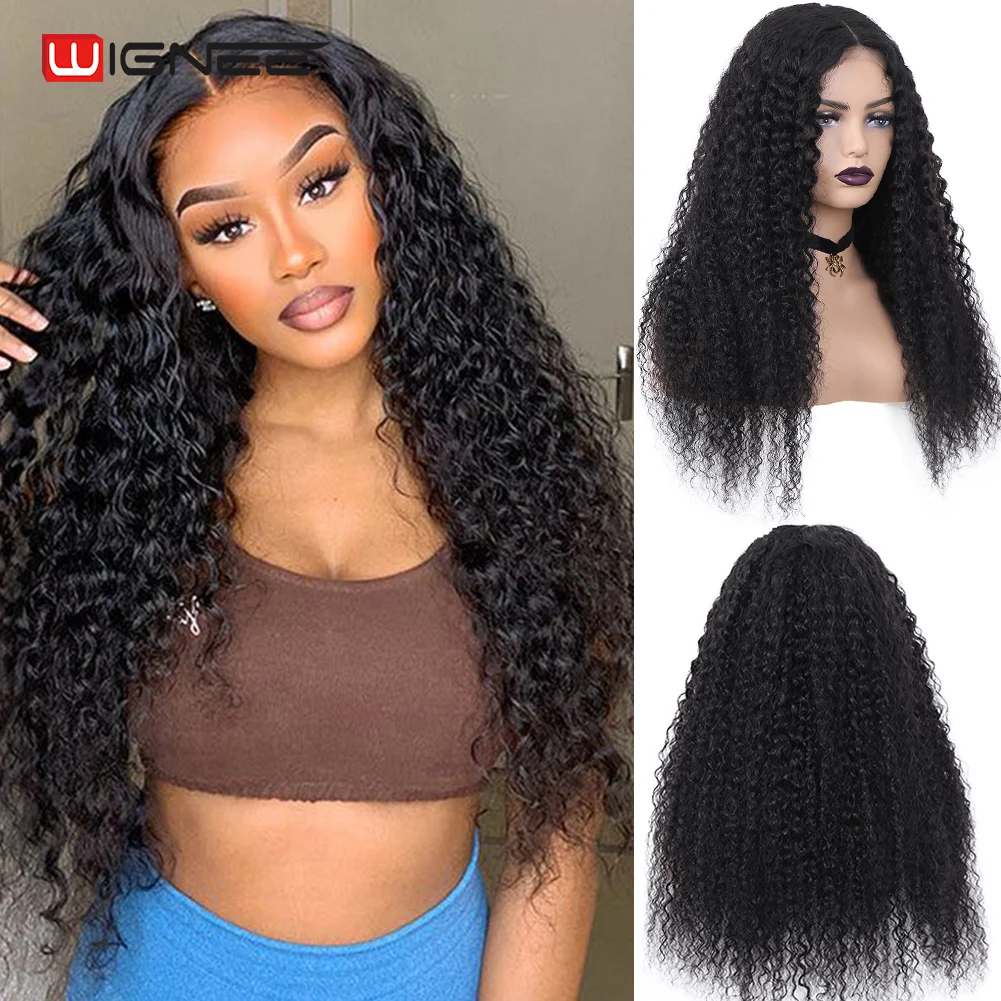 Curly Human Hair Wigs 4x4 Lace Closure Deep Wave Frontal Wig 180% Density Brazilian Hair Transparent HD Lace For Black Women