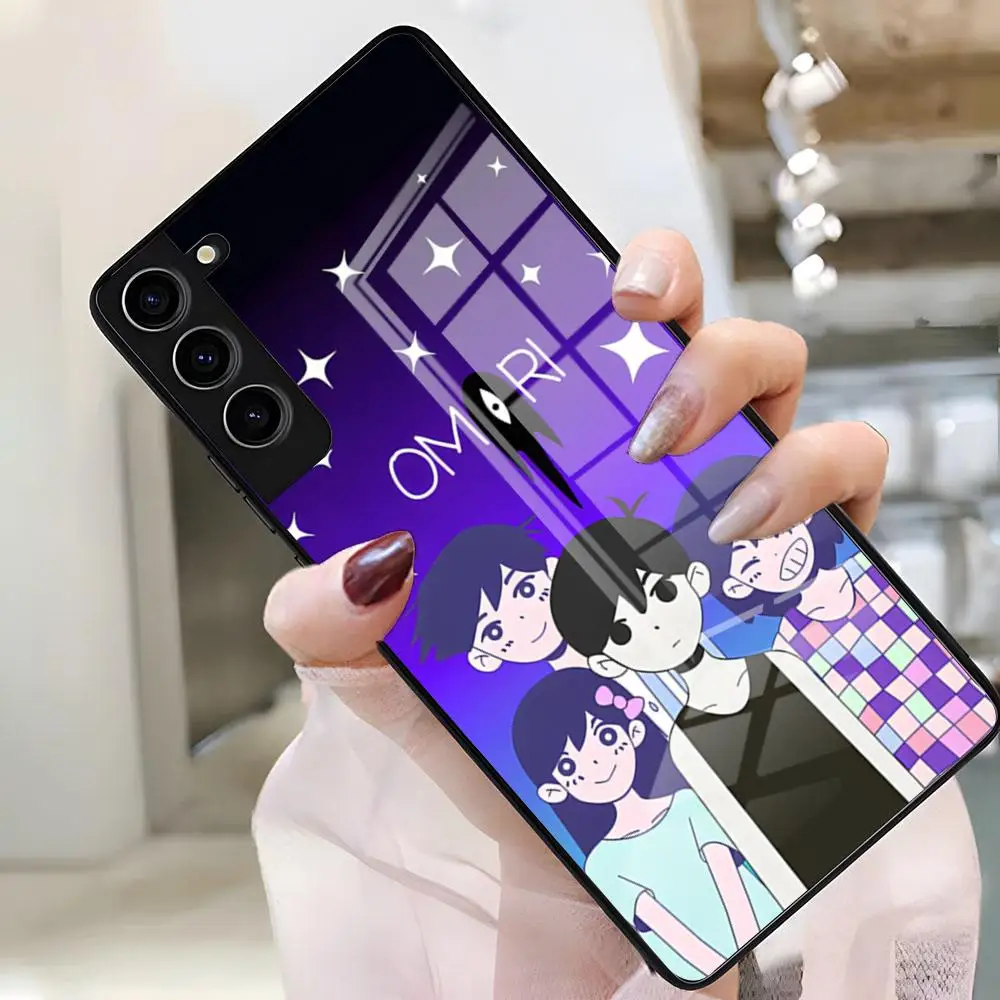 Фото Чехол для телефона с изображением персонажей игры Omori для Samsung S26 S25 Plus S20 S20 Plus S22 Ultra S23 FE S21 Plus S21 Ultra, стеклянная крышка №2