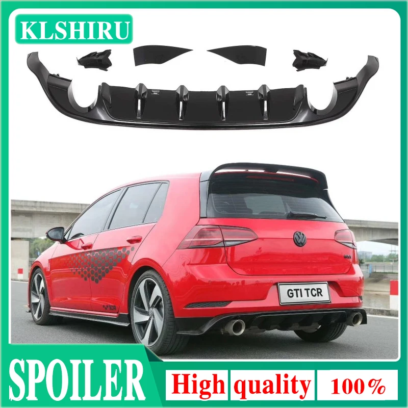 Диффузор для Volkswagen GOLF 7/7,5 VII MK7/7,5 GTI R серии хэтчбек, предварительно заменяемый диффузор для заднего бампера Диффузор для Volkswagen GOLF 7/7,5 VII MK7/7,5 GTI R серии хэтчбек, предварительно заменяемый диффузор для заднего бампера