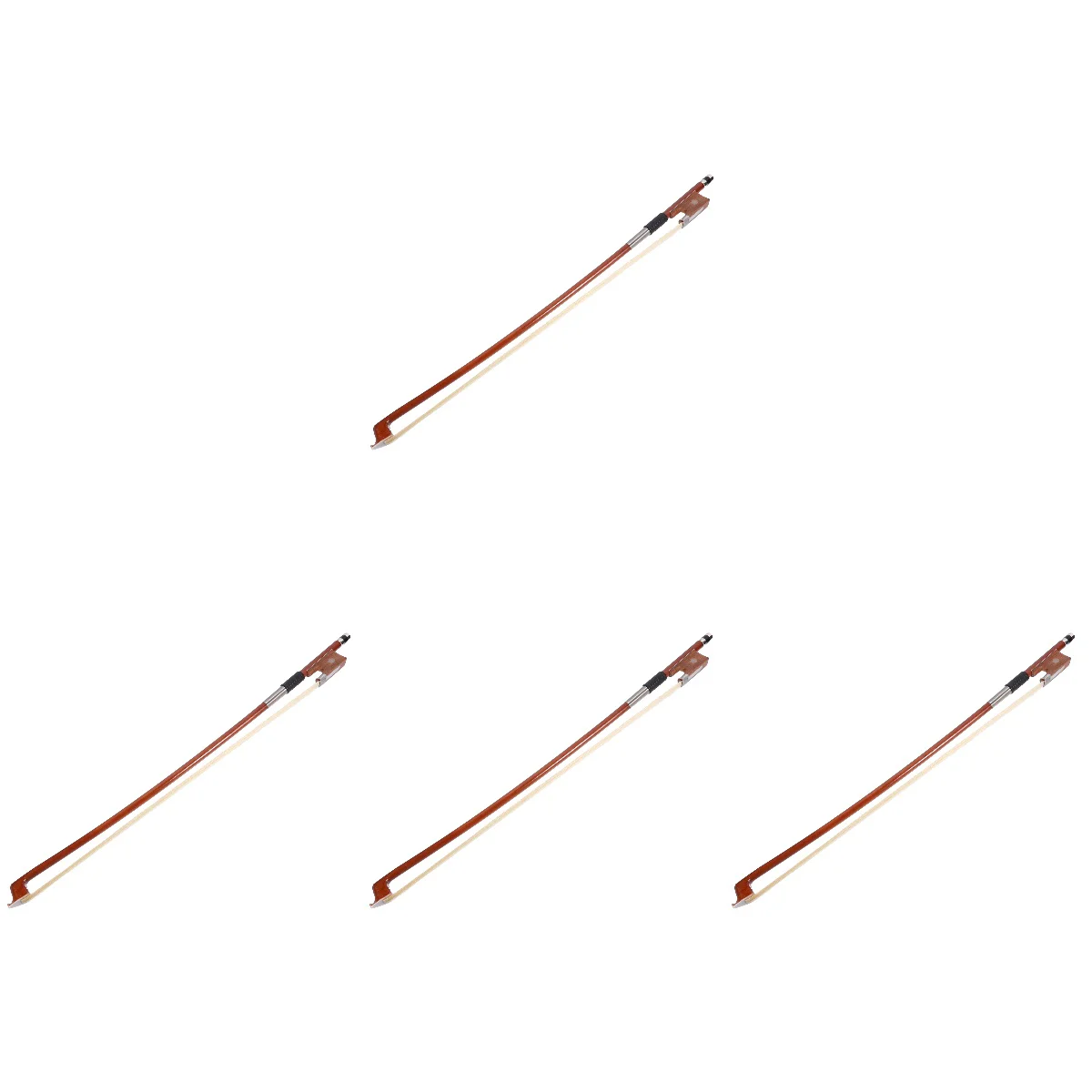 

4pcs 1/10 Violin Replacement Red Sandalwood Violin With Horse Accessory