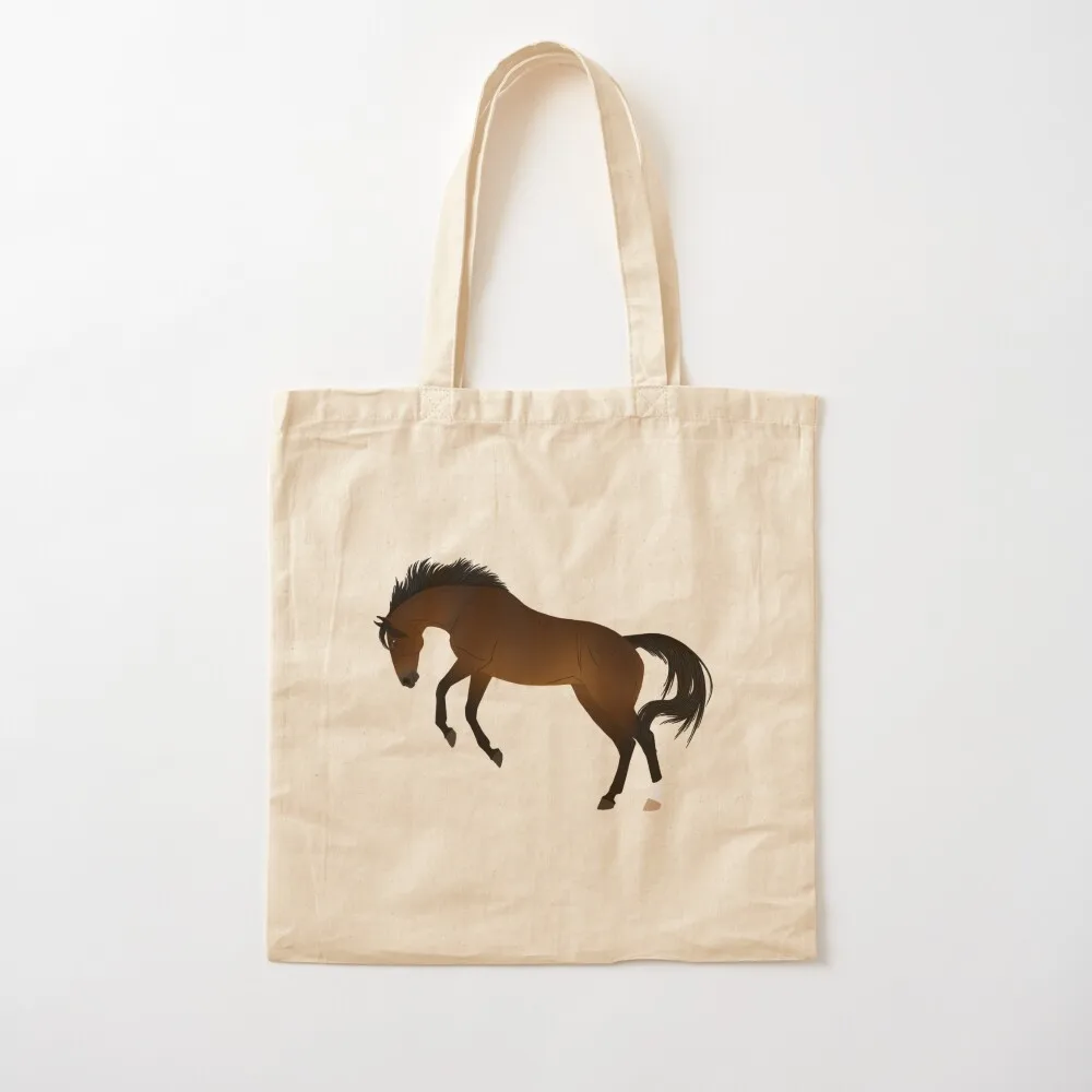Фото Сумка-тоут Bucking Bay Thoroughbred - Equine Rampaige, эстетичная сумка для покупок, сумки на заказ №2