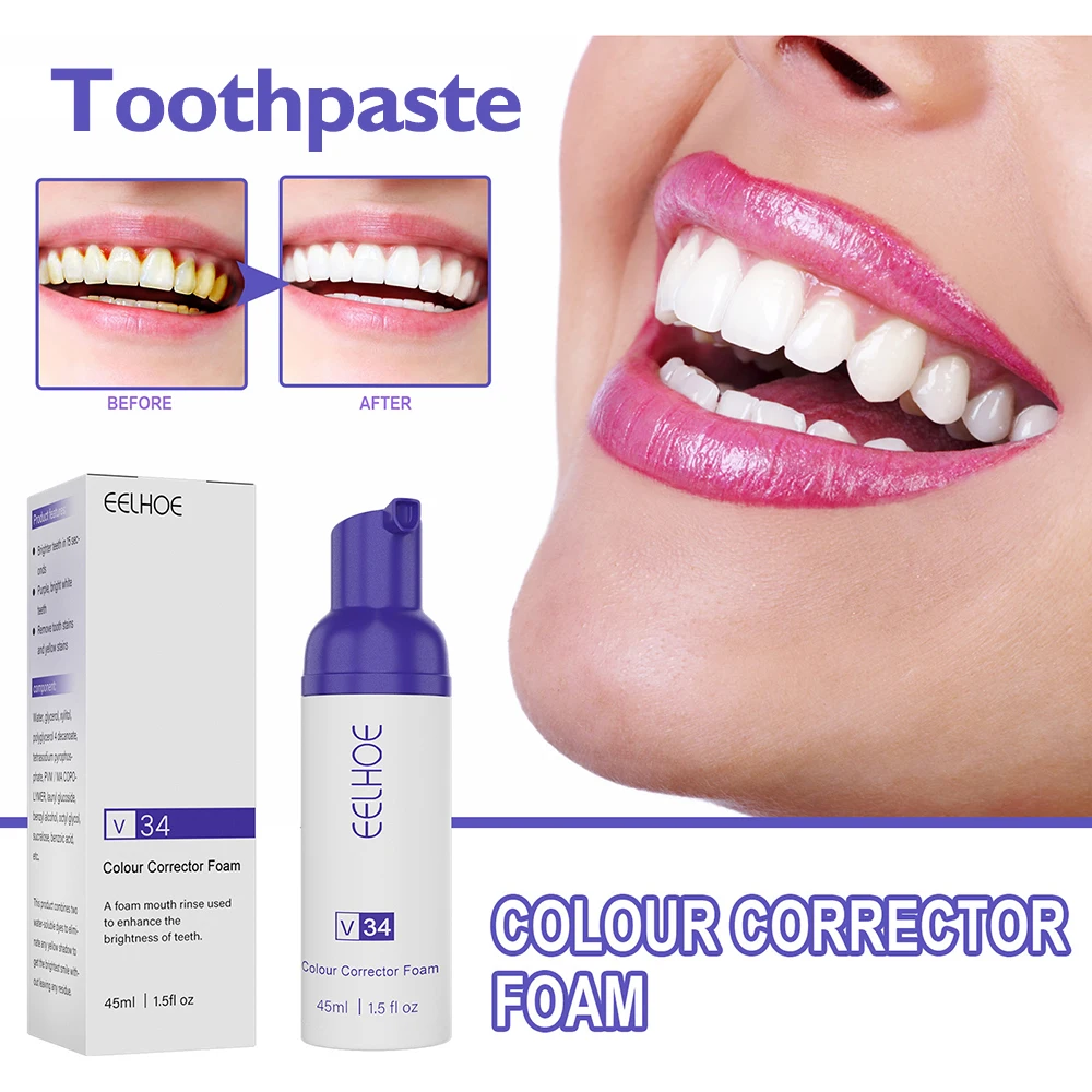 

Teeth Cleaning Foaming Toothpaste Deeply Cleaning Stain Removal Oral Care Tool Effective Whitening Accessories MU8669