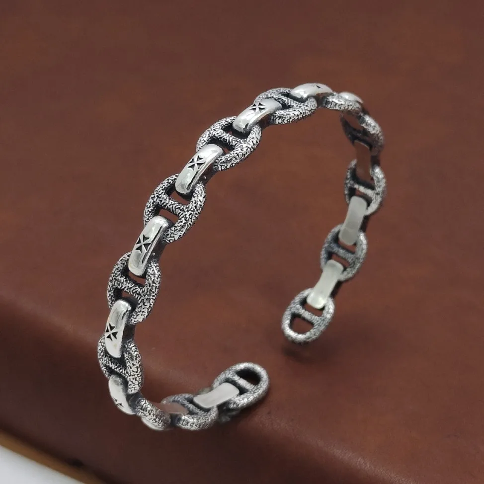 Sterling Silver S925 Bracelet Fashion Women'S Ins Romantic Women'S Bracelet Vintage Fashion Opening Jewelry Gift