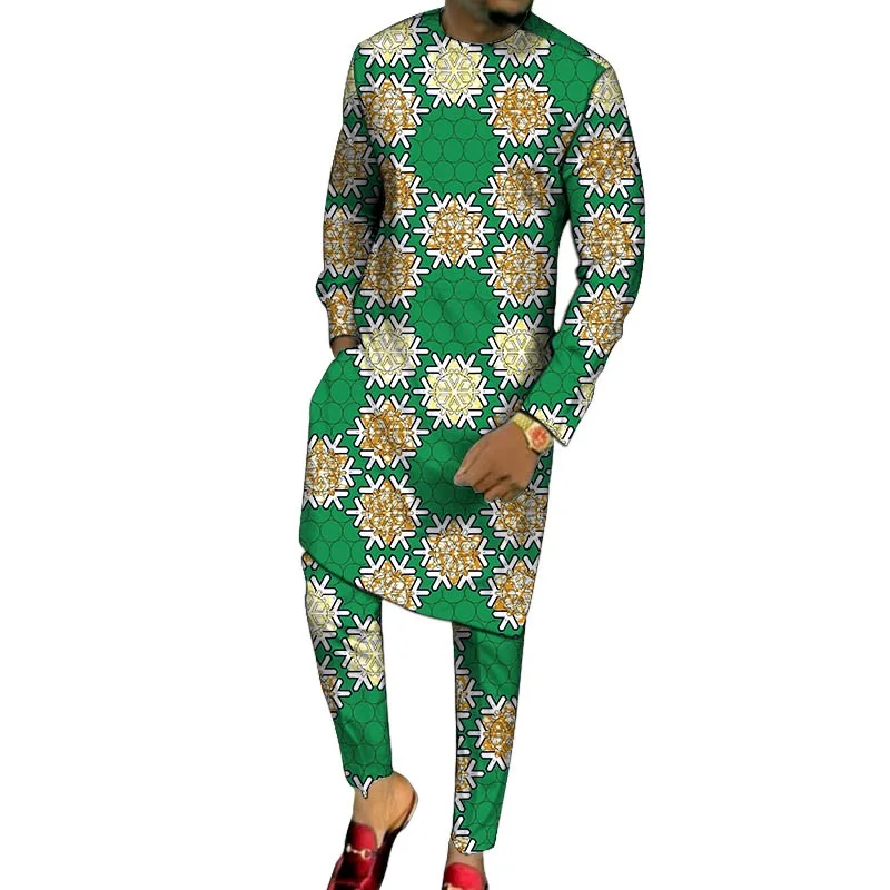 Африканская одежда мужские длинные рубашки с брюками сделанные на заказ костюмы