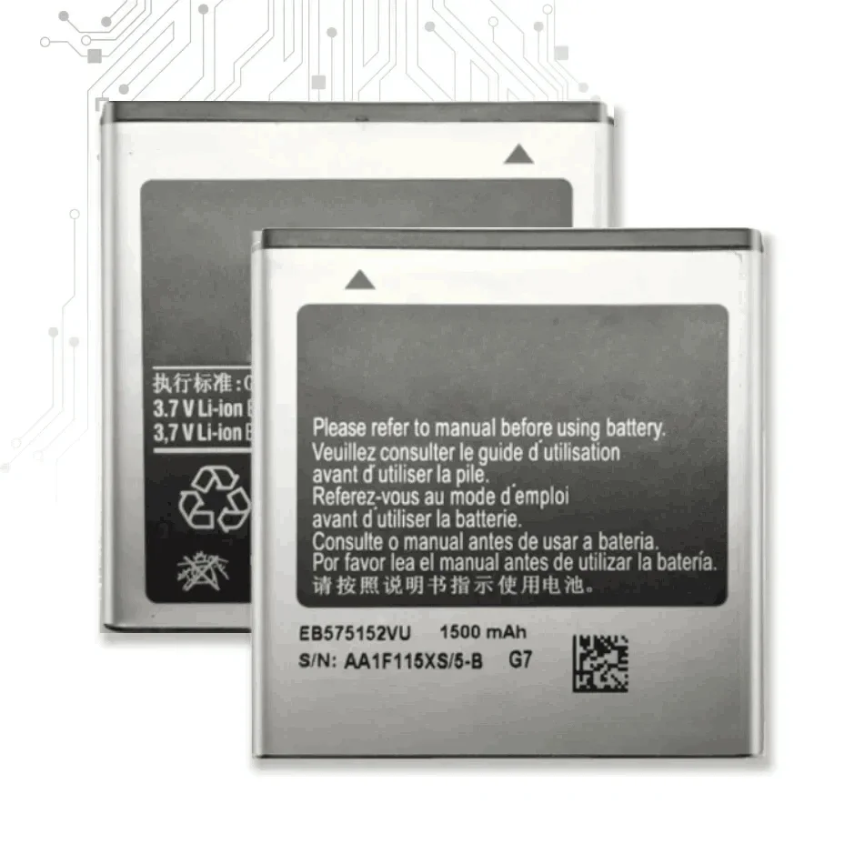 Сменный аккумулятор для мобильного телефона 1650 мАч EB 575152 LU Samsung Galaxy S I9000 I9003 I9001 I779