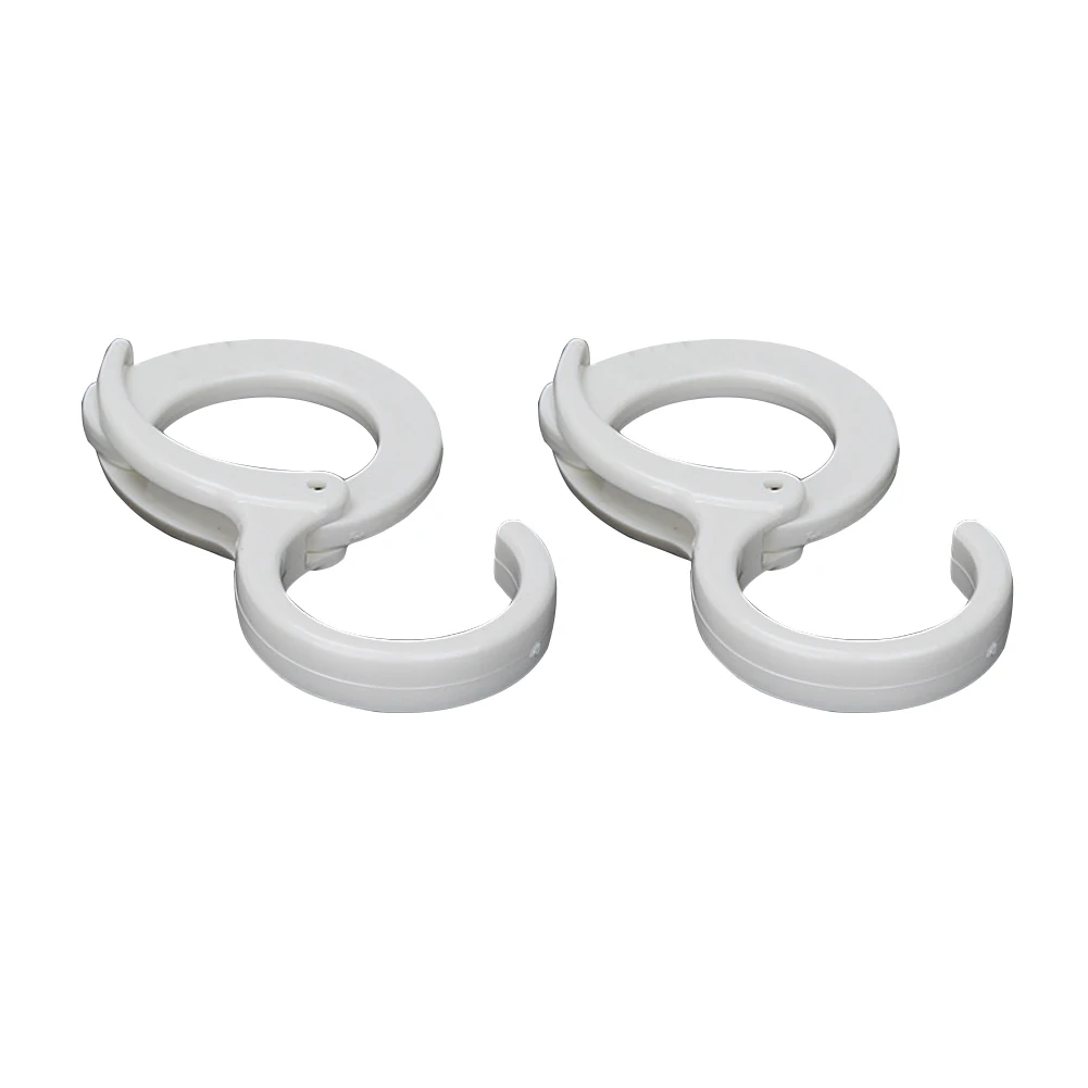 

2pcs Multifunctional Hanger Slot Design Bedroom S Shaped Kitchen Storage Plastic Hanging Bag Office Clothes Holder Organizer