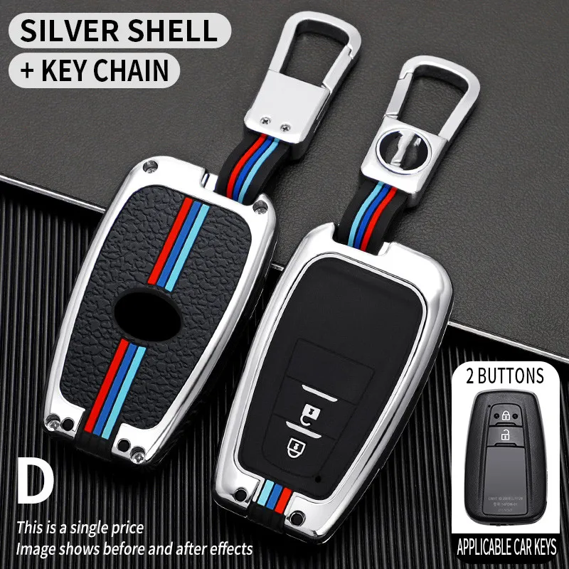 

Car Key Case For Toyota Prius Camry Corolla C-HR CHR RAV4 Prado Izoa Levin Avalon 2018 2019 2020 Keys Cover Keychain Accessories