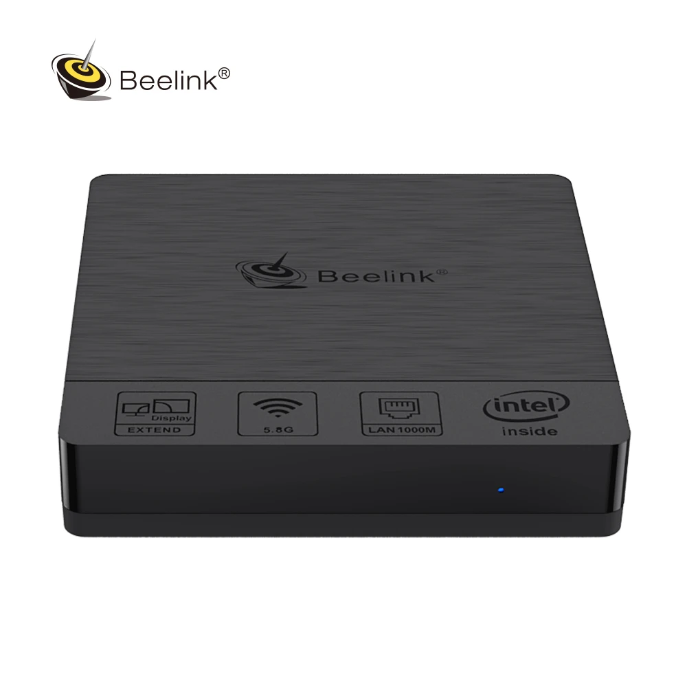 Beelink BT3 Pro Intel Atom Z8350 Windows 10 мини-ПК 4 Гб 64 2 4G Φ Wifi 1000M Lan BT4.0 настольный мини-компьютер VS