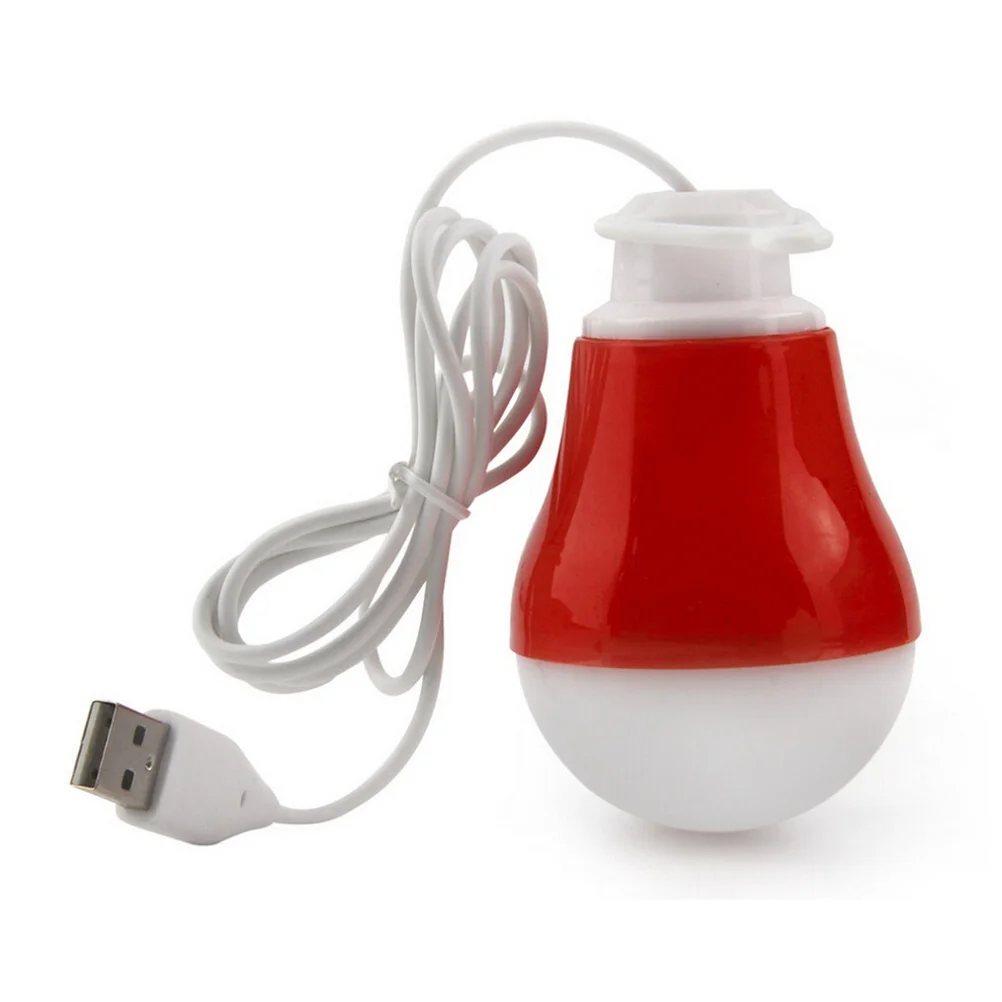 

Portable 5V 5W Camping USB Light Bulb Home Emergency Led Bulb (Red) Lights for