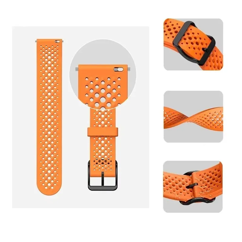 Фото Ремешок для Zeblaze GTS GTR 2 3/Btalk 2/Vibe 7 7Pro/Stratos 2 3 Lite, спортивный силиконовый ремешок 22 мм для Zeblaze Beyond 3 Pro 3 Plus №1