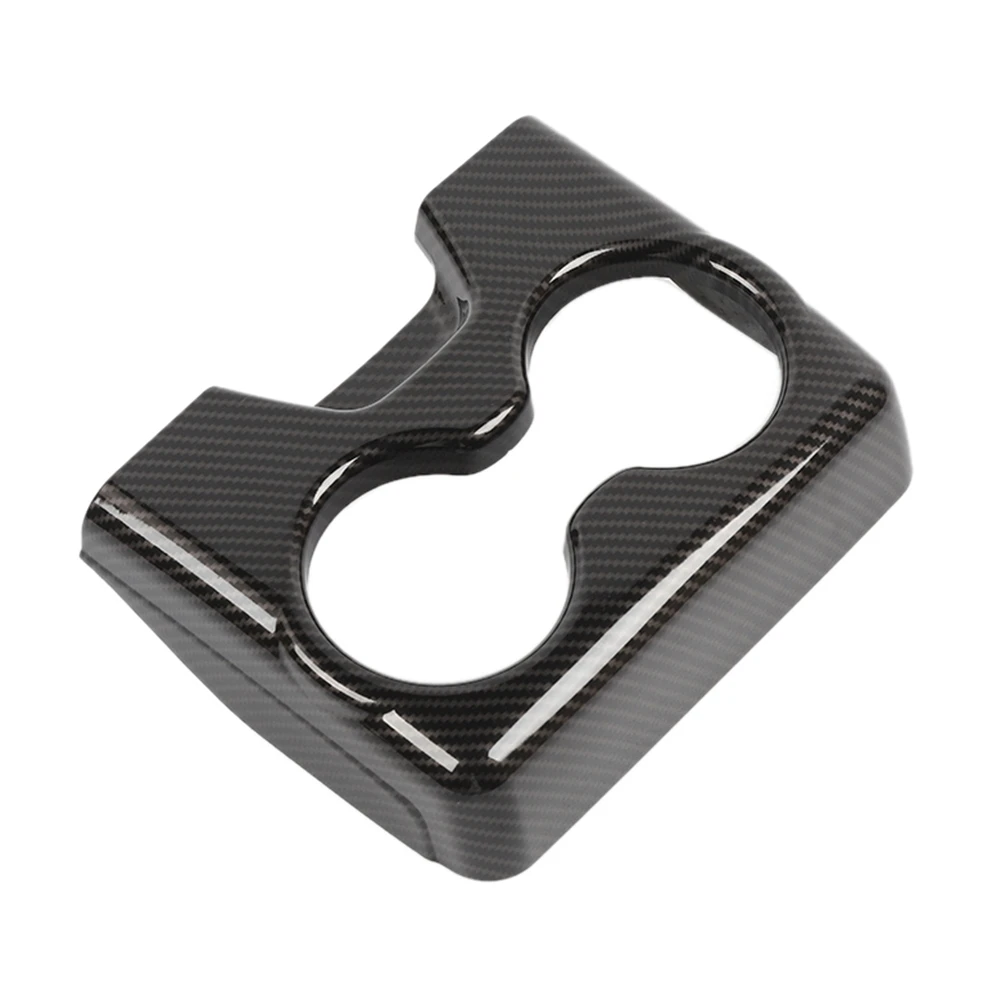 

Rear Seat Centre Armrest Cup Holder Cup Trim Decor Sticker for Dodge Charger Chrysler 300C 2011-2021 ,ABS Carbon Fiber