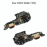 new usb charging port dock microphone flex cable for vivo y53s y72 charger plug board with earphone jack connector replacement