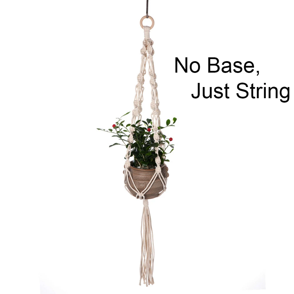 

Подвесной держатель для растений макраме из хлопка