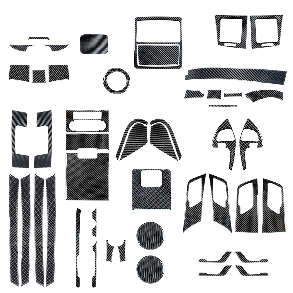 

Черные защитные наклейки из углеродного волокна для Toyota Highlander 2008 2009 2010 2011 2012 2013, аксессуары для интерьера автомобиля