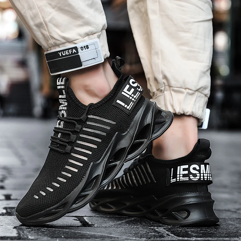 Men's Running Shoes Fashion Man Sneakers Breathable Athletic Outdoor Trainers Casual Sneakers Size 39-48