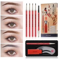 the new automatic rotating eyebrow pencil 3 eyebrow core eyebrow card set long lasting waterproof and non smudge cosmetic tool