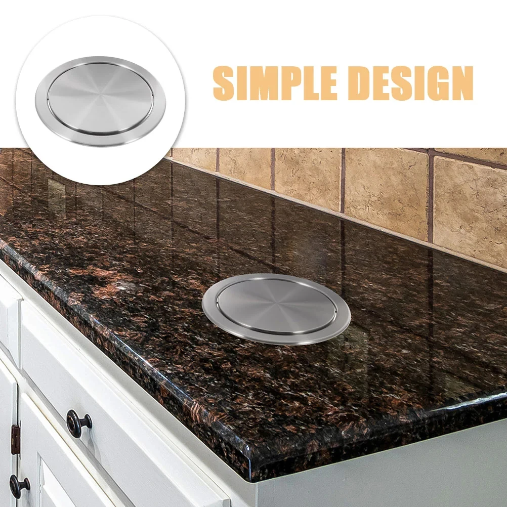 Круглая крышка мусорного бака из нержавеющей стали экологически чистая