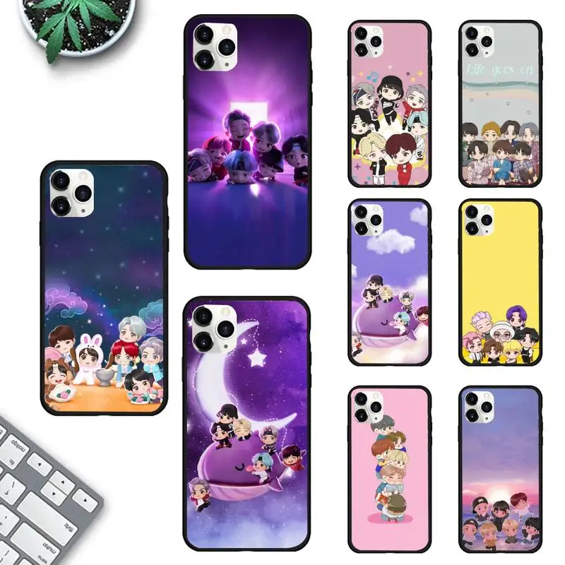 

KPOP-B-BTS-Bangtan-Boys-Korea Phone Case for iPhone 11 12 13 Mini Pro Max 8 7 6 6S Plus X 5 SE 2020 XR XS Funda Case