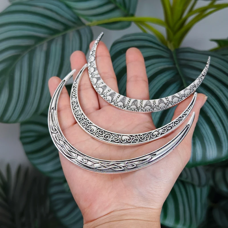 Вилки для волос Filigree Celtics Moon для женщин Viking Raven 3D Mandala Yoga