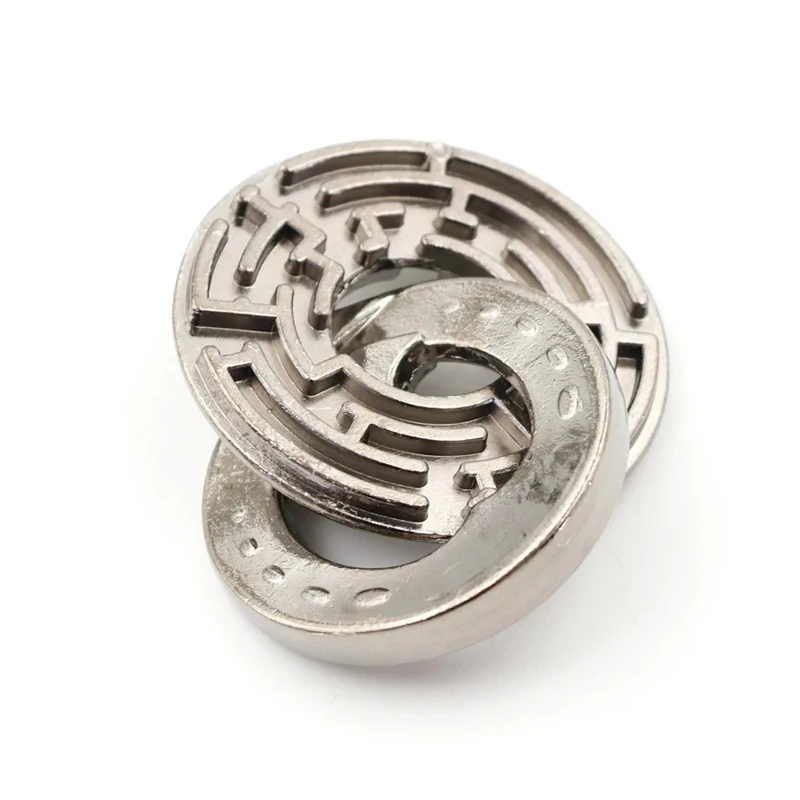 

Labyrinth 3D IQ Games Brain Teaser Puzzles For Adults Kids Juegos De Ingenio Rompecabezas Metal Fidget Toys Maze