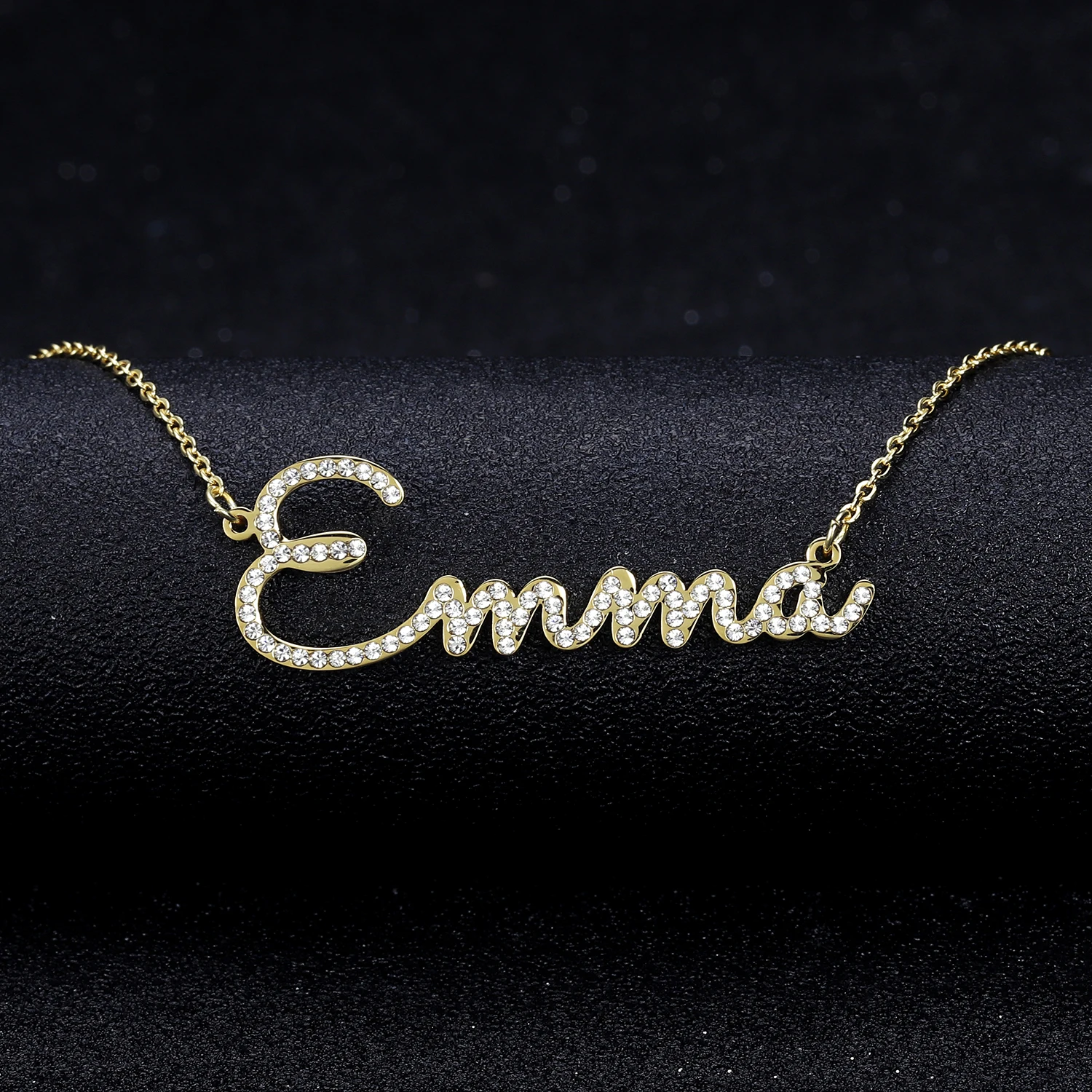 

Модное индивидуальное ожерелье с именем, каменная цепочка, сверкающие ожерелья из циркония, индивидуальное ожерелье с именем, ювелирные из...