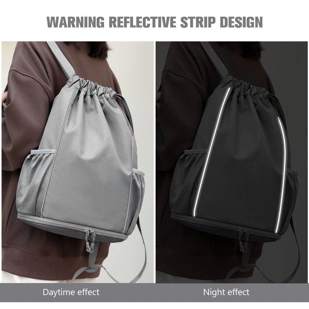 

Oxford Basketball Bag Portable Drawstring Basketball Shoulder Bag Adjustable Shoulder Strap High-Capacity for Training Equipment