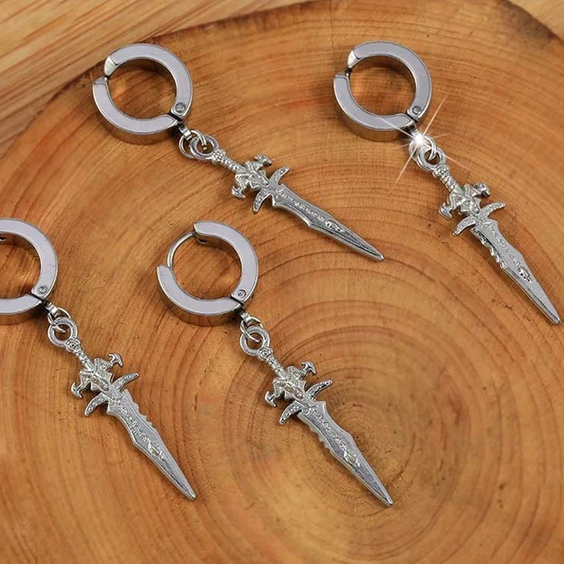 Серьги-безболезненные клипсы для ушей из нержавеющей стали мужчин и женщин