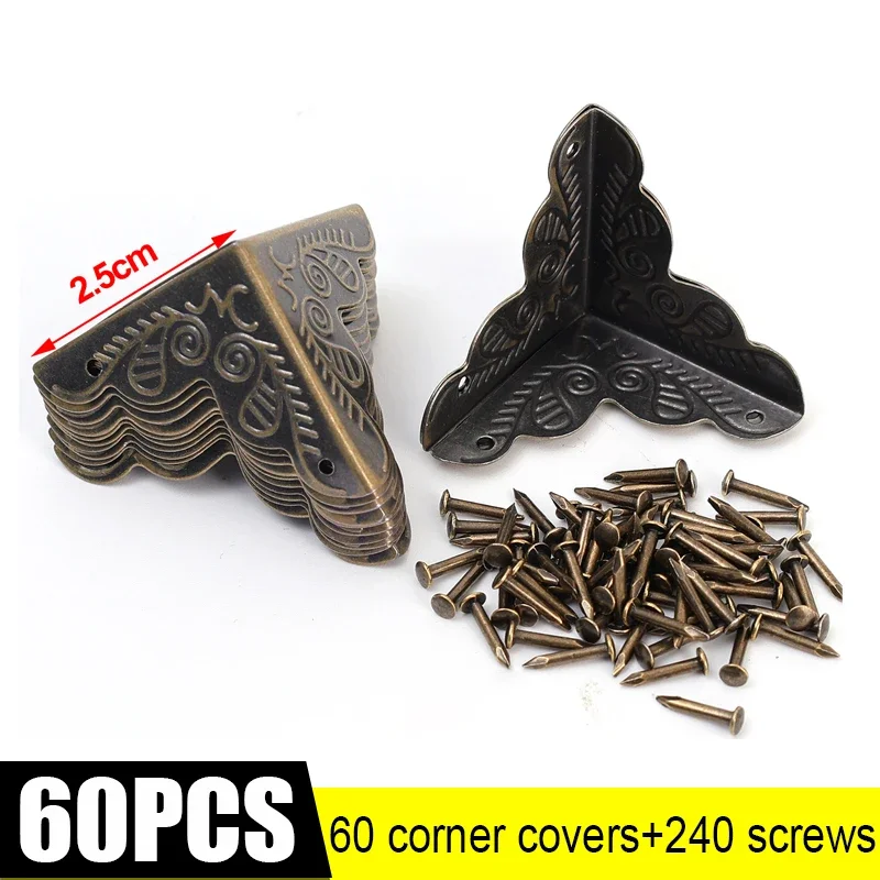 

Винтажные коробки, угловая защитная крышка, металлические защитные уголки, защита для деревянного футляра, мебели, комода, стола, треугольника, декоративные