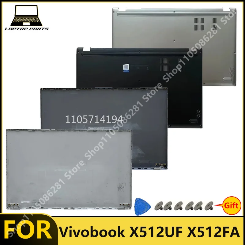 Фото Для ноутбуков Vivobook X512UF X512FA X512DA X512UA X512UB F512UA F512D: задняя крышка экрана/нижняя крышка корпуса/крышка D. Новые запасные части. №1
