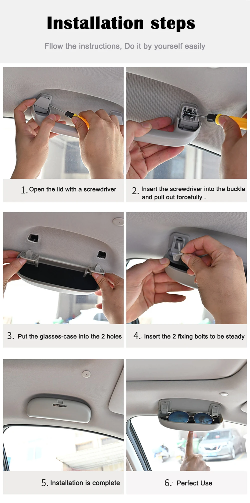 Автомобильный держатель для солнцезащитных очков чехол хранения Volkswagen VW Tiguan MK2