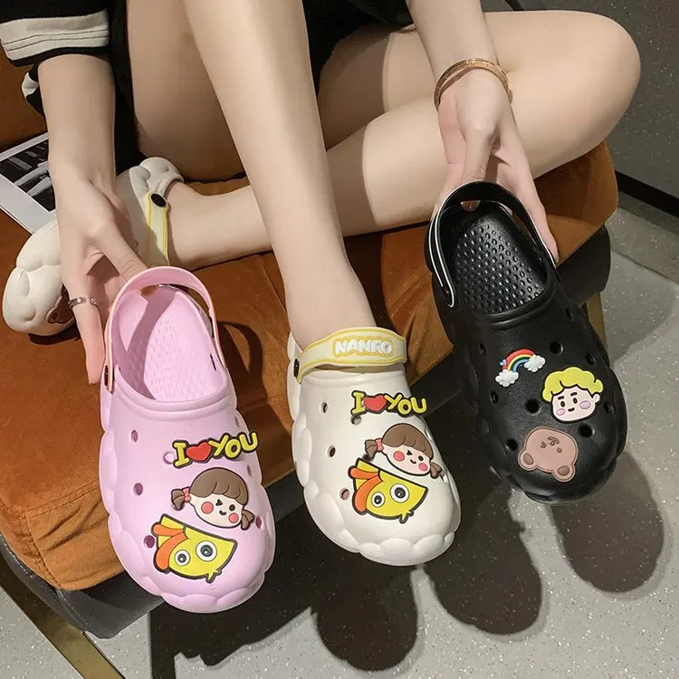 

Hot Women Sandals Casual Summer Beach Comfort Pink Outdoor Slides Slip on Loafers Garden Sandals Women Garden Shoes