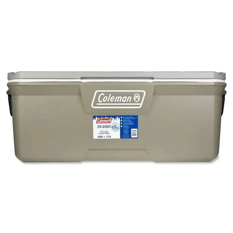

Coleman 316 Series 150QT Hard Chest Cooler, Silver Ash storage