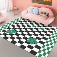 simple checkerboard lattice rugs and carpets for home living room decoration teenager bedroom decor carpet coffee table area rug