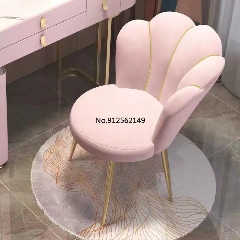 Velvet Home Living Room Dining Chairs Bedroom Furniture Makeup Stool كرسي Cadeira 의자 Nail Chair