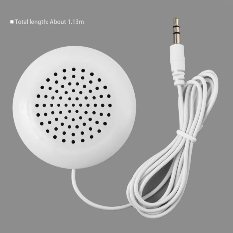 

3.5mm MP3 MP4 CD Mini Audio Phone Round Wired Multimedia Universal Music Accessories Portable Pillow Speaker
