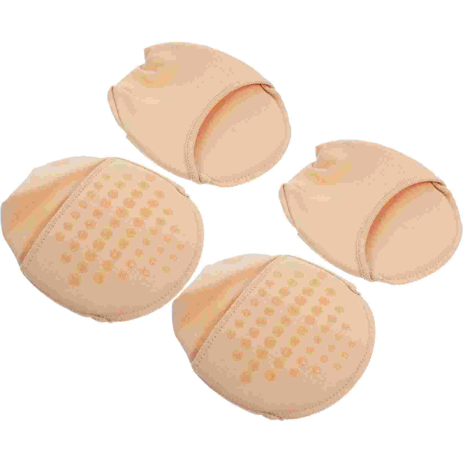 2 Pair Seamless Tops Forefoot Pads Half Liner Socks High Heel Grips Invisible Socks High Heel Cushions