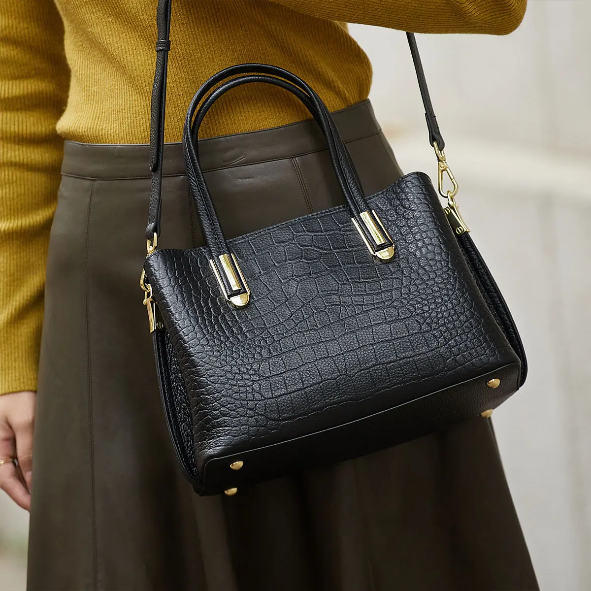 Limited New ZOOLER Brand Exclusive Hand Made Women Genuine Leather bags Large Cow Leather Tote Shoulder bag Luxury Purses#SC512