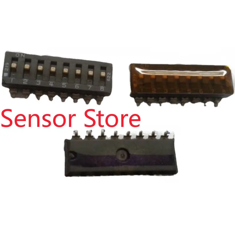 

10PCS 219-8MSTR 8-digit DIP Small Switch With Waterproof Film High Temperature Resistance 2.54 Feet