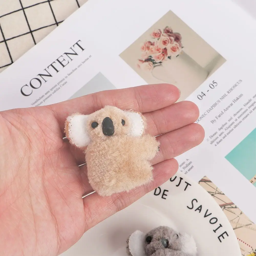 Дикие милые мультяшные женские животные плюшевые заколки для волос с