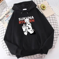 japanese anime hoodies harajuku sukuna graphic menwomen streetwear pullover loose long sleeves warm sweatshirt casual tops